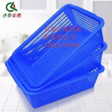 塑料筐 白色 品牌齊魯安然長(zhǎng)402*寬311*高123MM