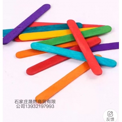 雪糕棍彩色，木色（50支/包）